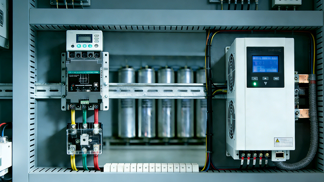สวิตช์แบบผสมการชดเชยแบบแยกเฟสทำงานร่วมกับเครื่องกำเนิด Static Var (SVG) ในระบบชดเชยแบบไฮบริดได้อย่างไร
