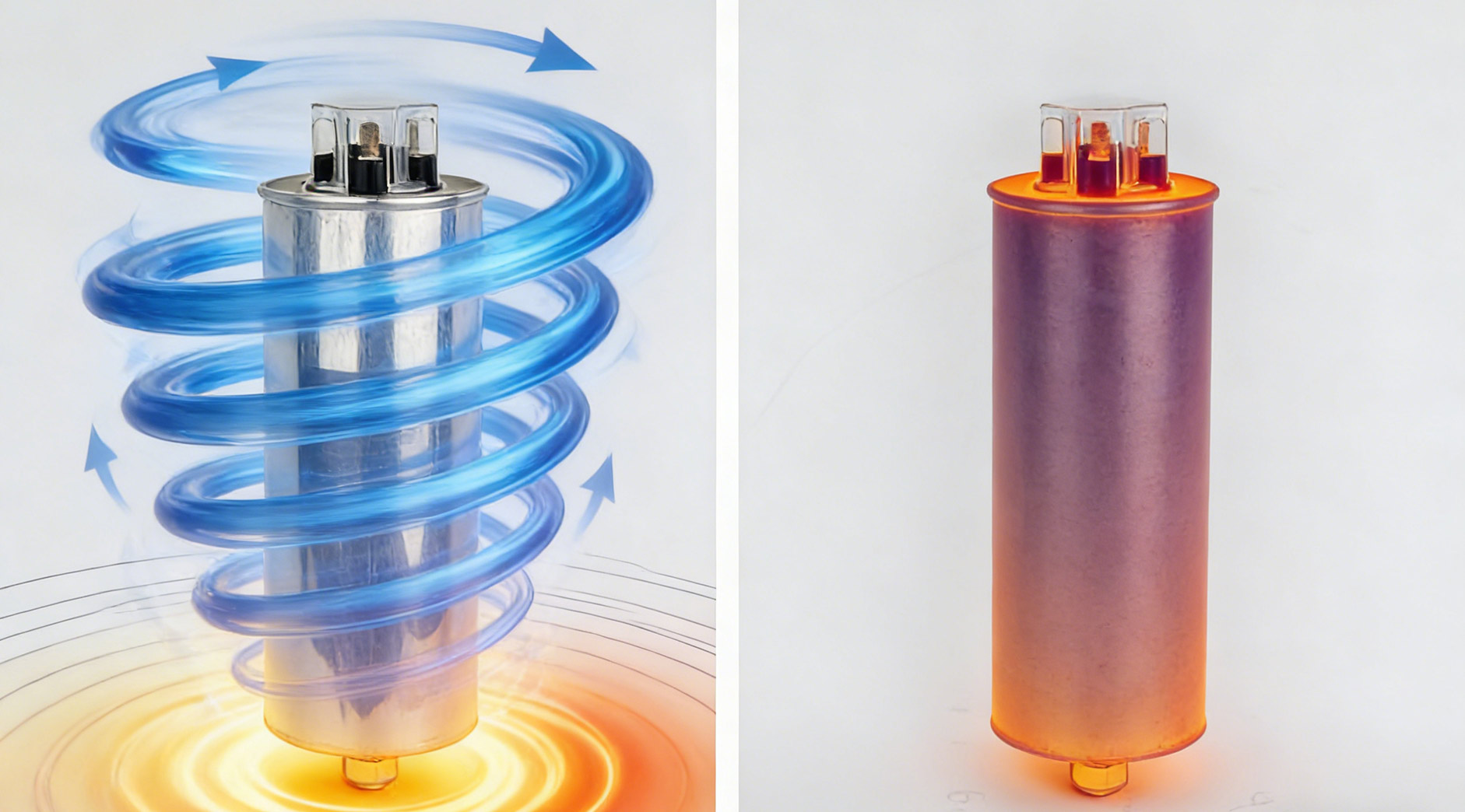 ข้อได้เปรียบทางอุทกพลศาสตร์ของตัวเก็บประจุแบบสับเปลี่ยนการรักษาตัวเองแรงดันต่ำแบบทรงกระบอก: รูปร่างนี้ทำให้เกิดการกระจายความร้อนที่ดีขึ้นได้อย่างไร