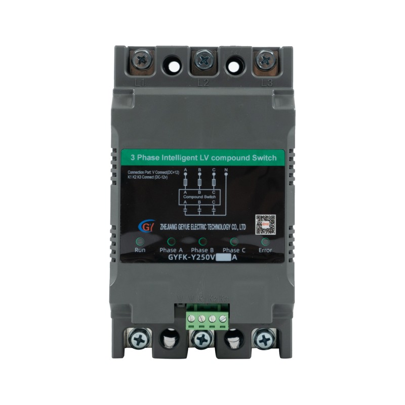 GYFK-Y250V การชดเชยแบบแยกเฟสสามเฟสสวิตช์ผสมแรงดันไฟฟ้าต่ำอัจฉริยะ