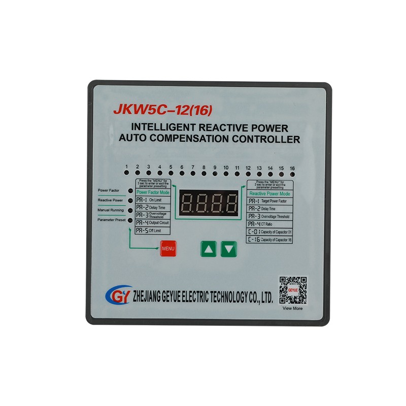 JKW5C-12 (16) คอนโทรลเลอร์การชดเชยพลังงานอัตโนมัติปฏิกิริยาปฏิกิริยา